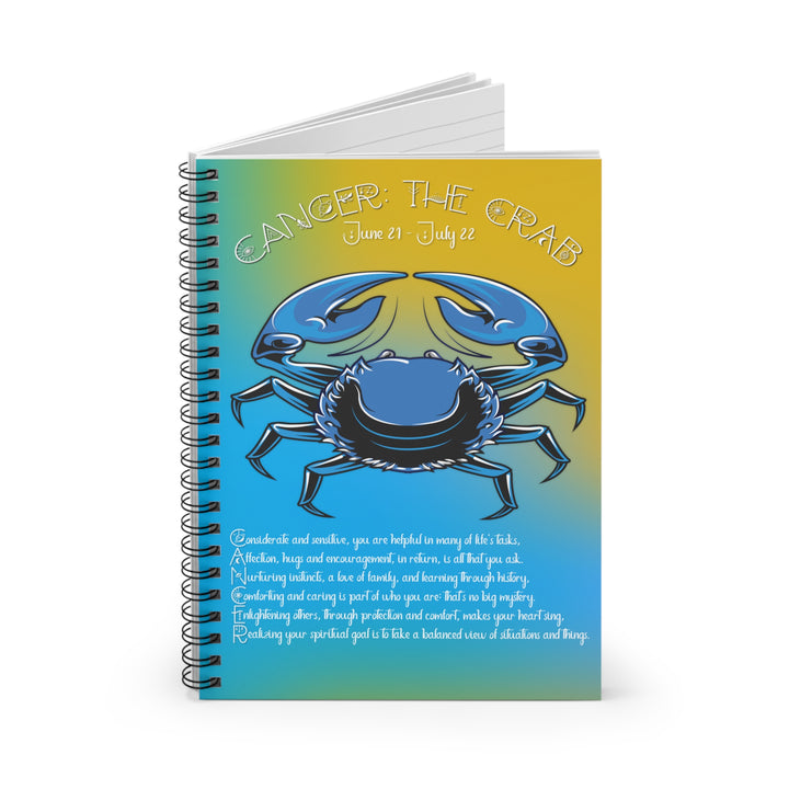 Written in the Stars "Cancer" Spiral Notebook - Ruled Line