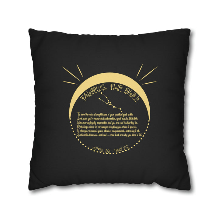 Written in the Stars Pillowcase/Cover Spelling Out "Taurus"