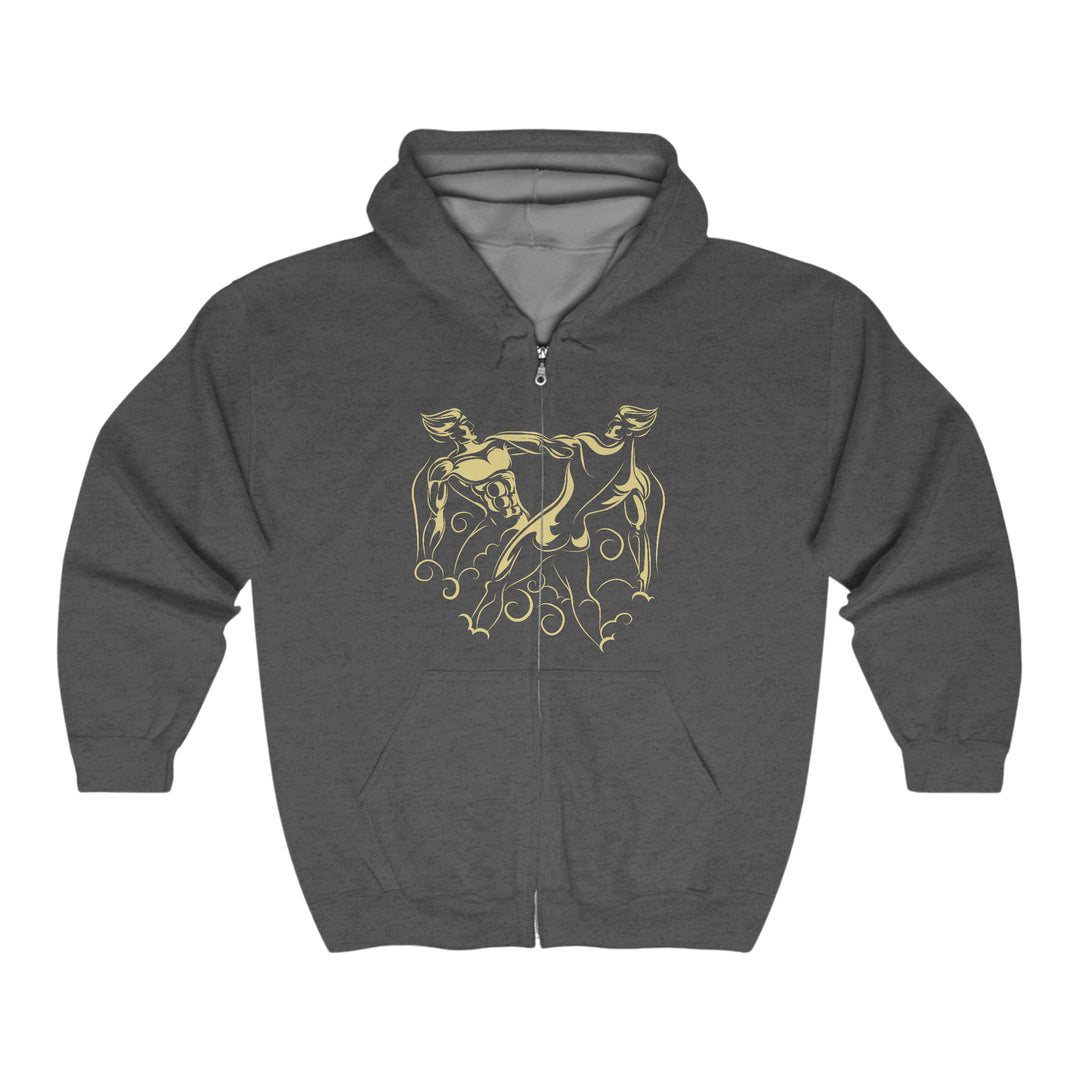 Written in the Stars Unisex Full Zip Hooded Sweatshirt - Gemini
