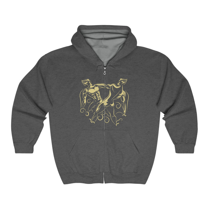 Written in the Stars Unisex Full Zip Hooded Sweatshirt - Gemini