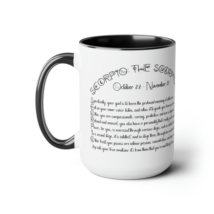 Written in the Stars Two-Tone Coffee Mugs - 15oz - Scorpio