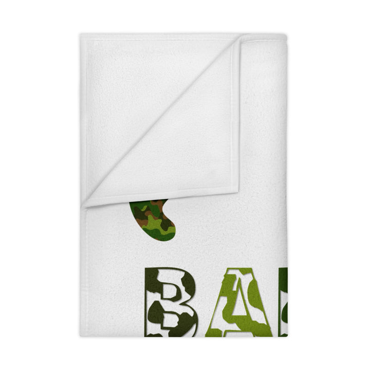 Baby Feet Acrostic Poem Blanket - Camo