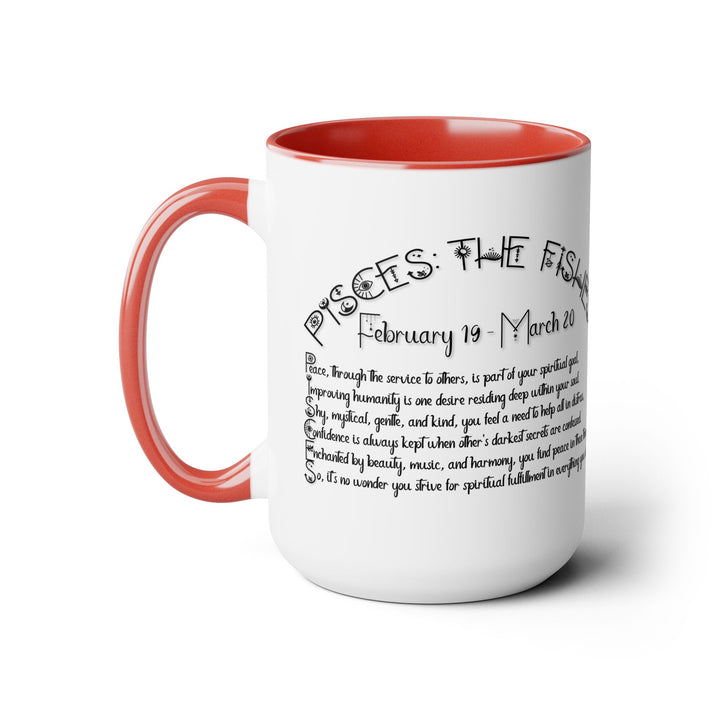 Pisces Two-Tone Coffee Mugs - 15oz