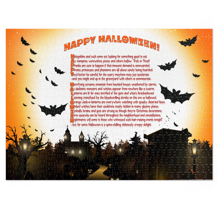 Happy Halloween Poem Jigsaw Puzzle - Tin Box