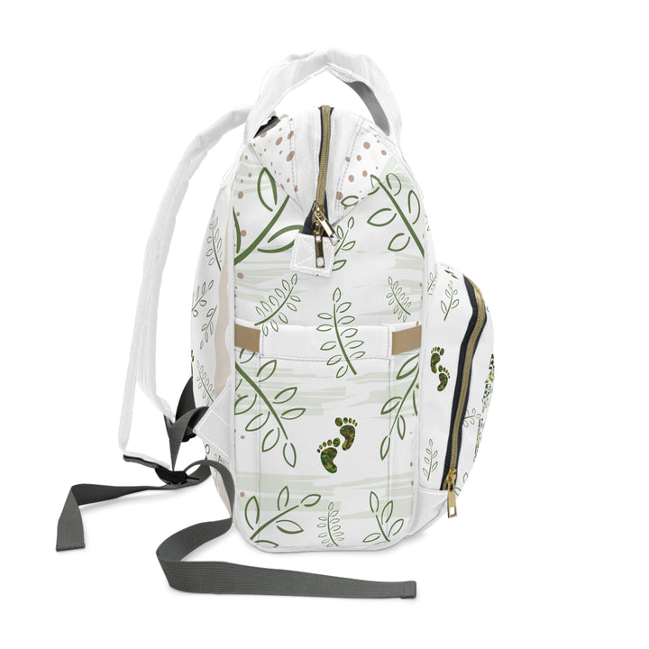 Baby Steps Multifunctional Diaper Backpack - "Baby Feet" - Camo Design