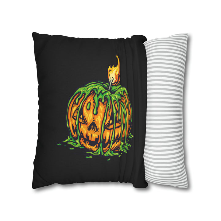 Acrostic Poem on Creepy Pumpkin Pillow