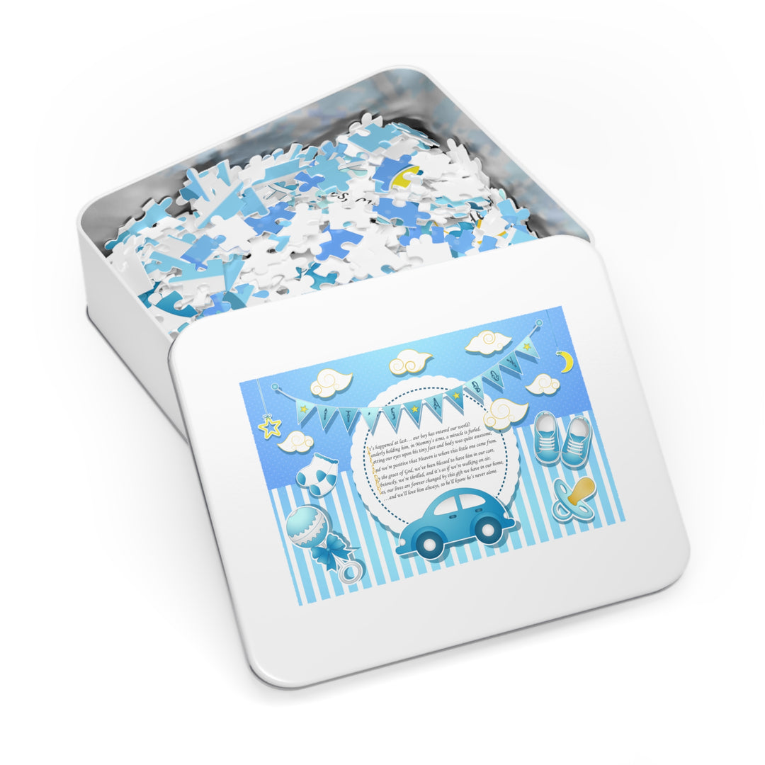 Baby Steps Acrostic Poem Jigsaw Puzzle - It's a Boy