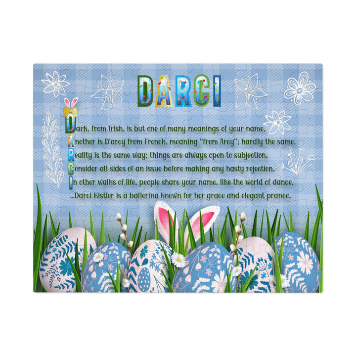 Namesakes Acrostic Poem Jigsaw Puzzle - Easter Eggs