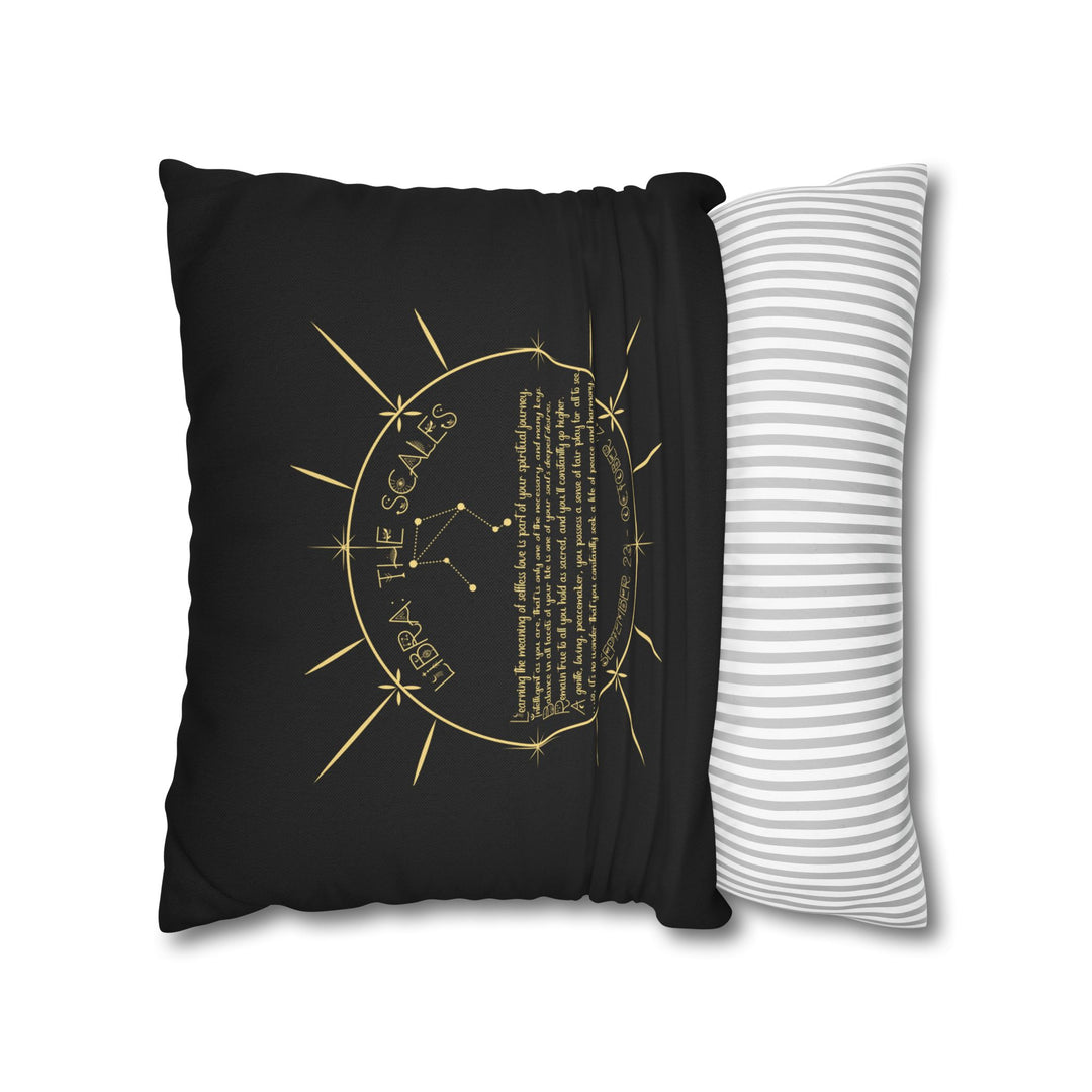 Libra Acrostic Poem Pillow Cover