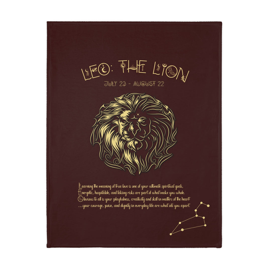 Leo Velveteen Microfiber Blanket (Two-sided print)