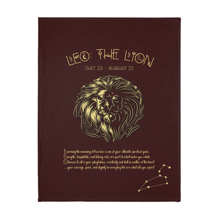 Leo Velveteen Microfiber Blanket (Two-sided print)