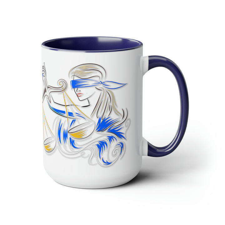 Written in the Stars Two-Tone Coffee Mugs - 15oz - Libra