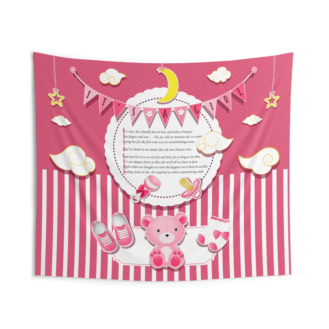 "It's a Girl" Baby Shower Backdrop - Personalized