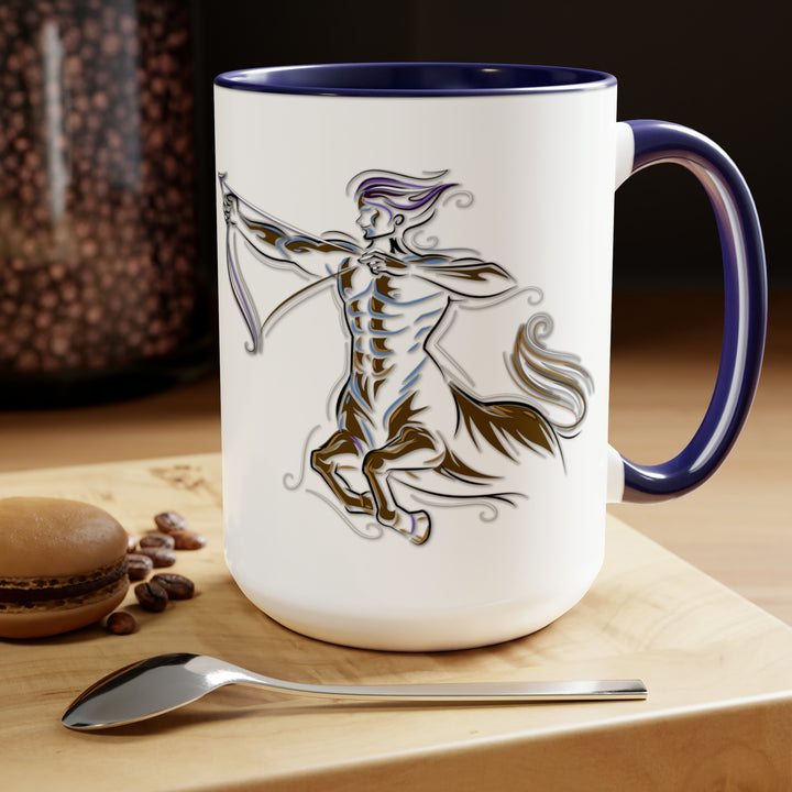 Written in the Stars Two-Tone Coffee Mugs - 15oz - Sagittarius