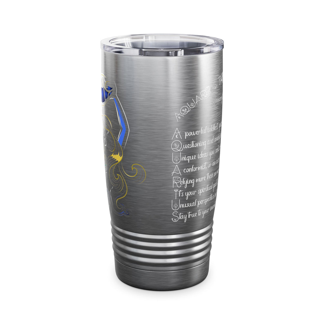 Aquarius Acrostic Poem Ringneck Tumbler - 20oz