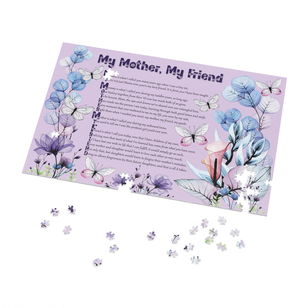 It's Just a Phrase Acrostic Poem Jigsaw Puzzle - My Mother, My Friend