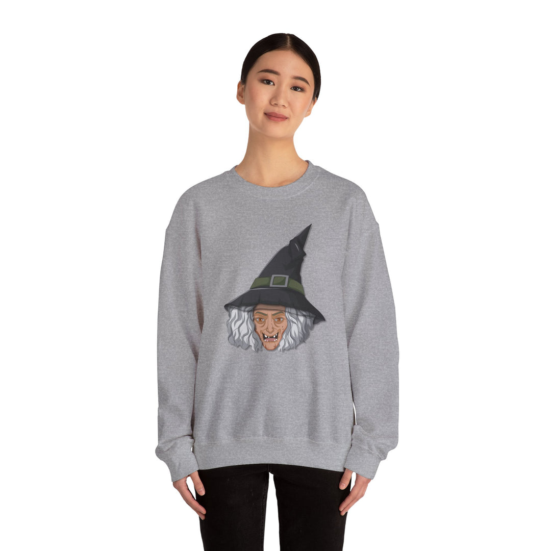 Happy Halloween Acrostic Poem Sweatshirt -  Old Witch