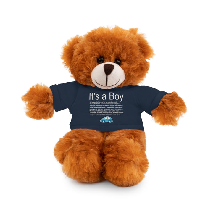 It's a Boy Acrostic Poem Stuffed Animal Collection with T-Shirt - Car