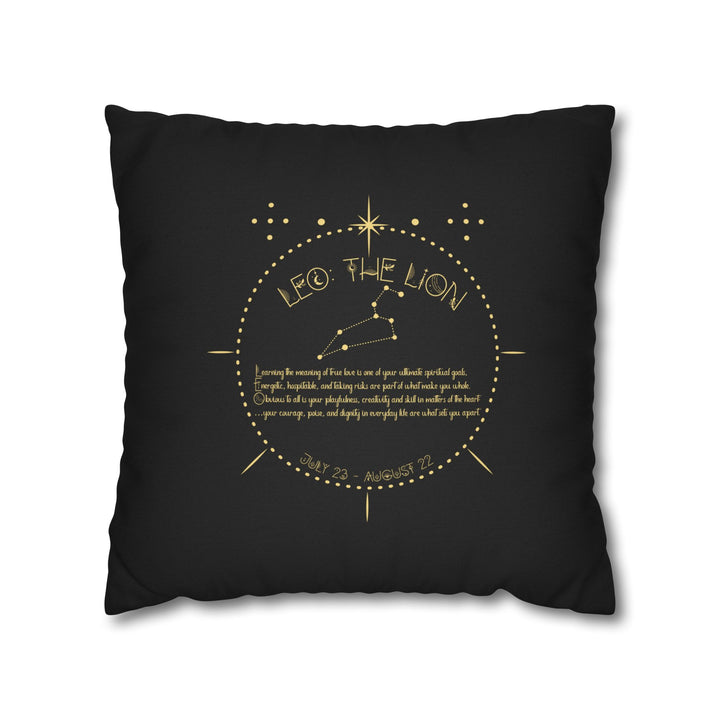 Leo Acrostic Poem Pillow Cover