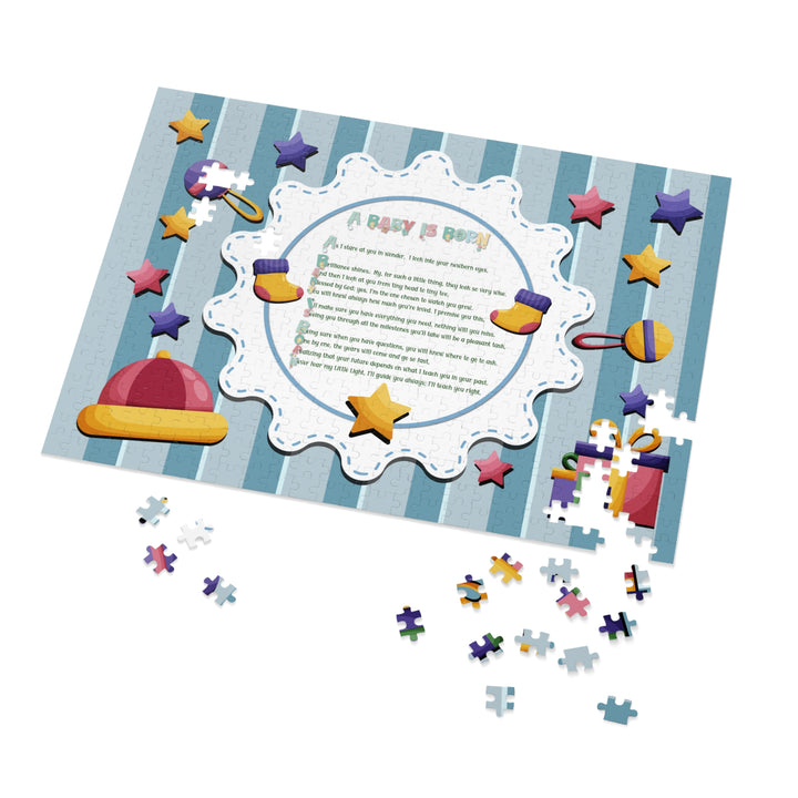 Baby Steps Acrostic Poem Jigsaw Puzzle - "A Baby is Born"