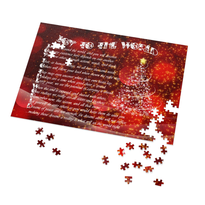 Joy to the World Acrostic Poem Puzzle - Swirl- Tin Box