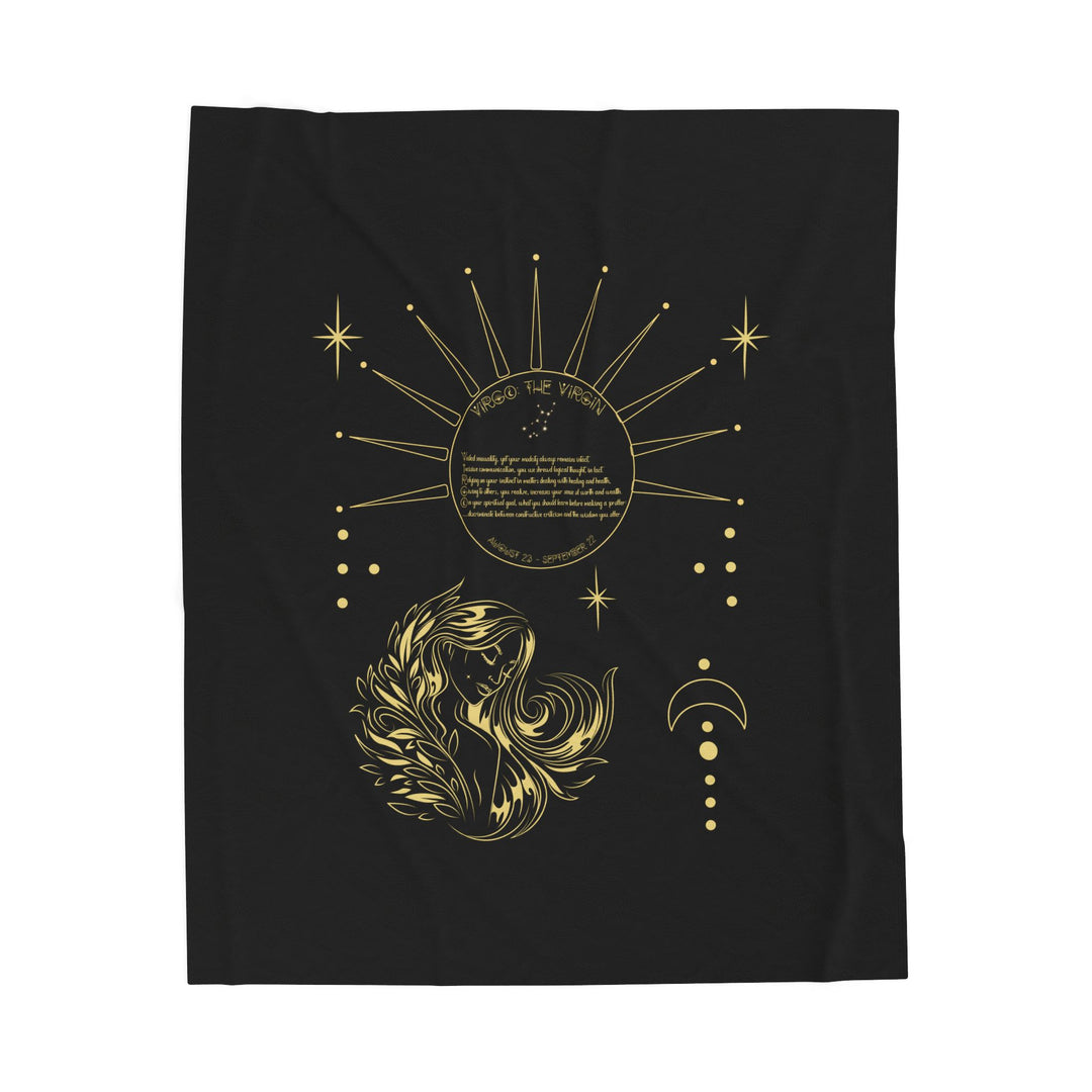 Virgo Acrostic Poem Velveteen Blanket