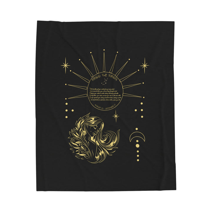 Virgo Acrostic Poem Velveteen Blanket