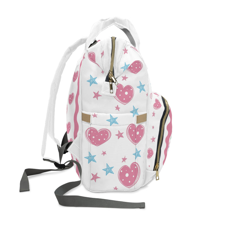 Baby Steps Multifunctional Diaper Backpack - "It's a Girl" - Baby Unicorn - Personalized
