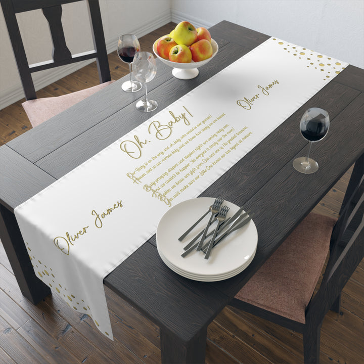 “Oh, Baby” Table Runner - Personalized
