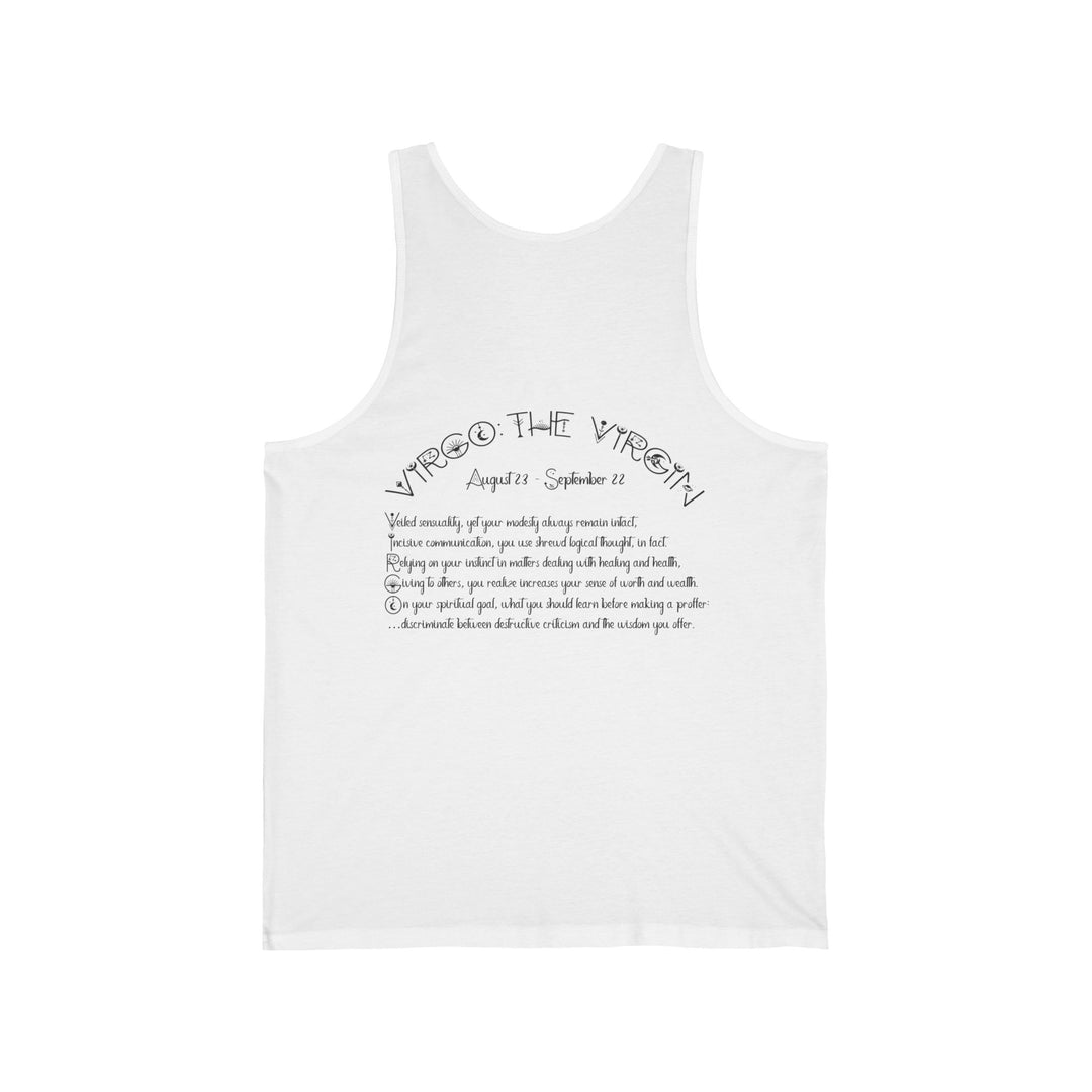 “Virgo” Acrostic Poem Unisex Jersey Tank