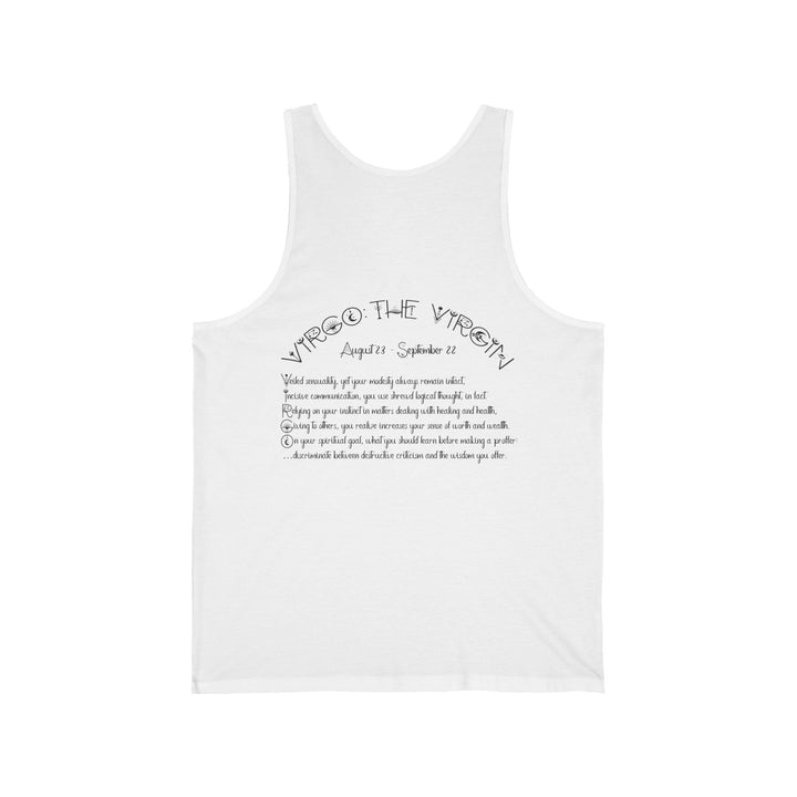 “Virgo” Acrostic Poem Unisex Jersey Tank