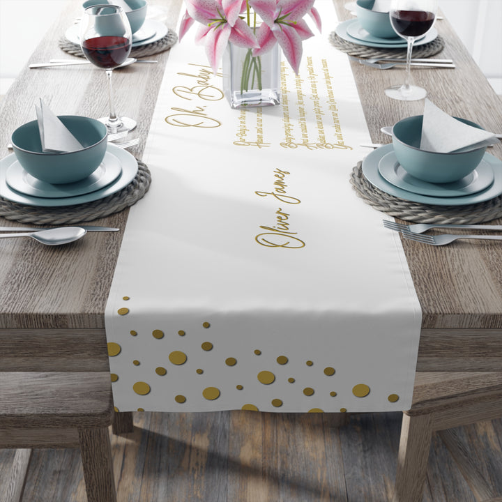 “Oh, Baby” Table Runner - Personalized
