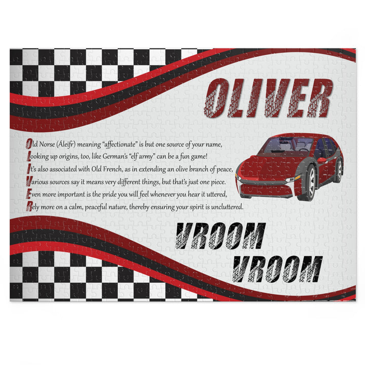 Namesakes Acrostic Poem Jigsaw Puzzle - Toy Cars