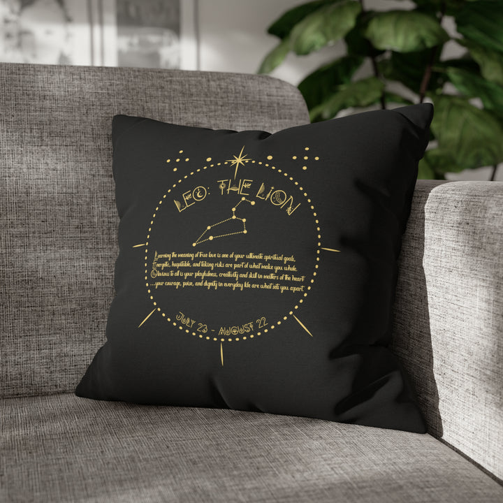 Written in the Stars Pillowcase/Cover Spelling Out "Leo"