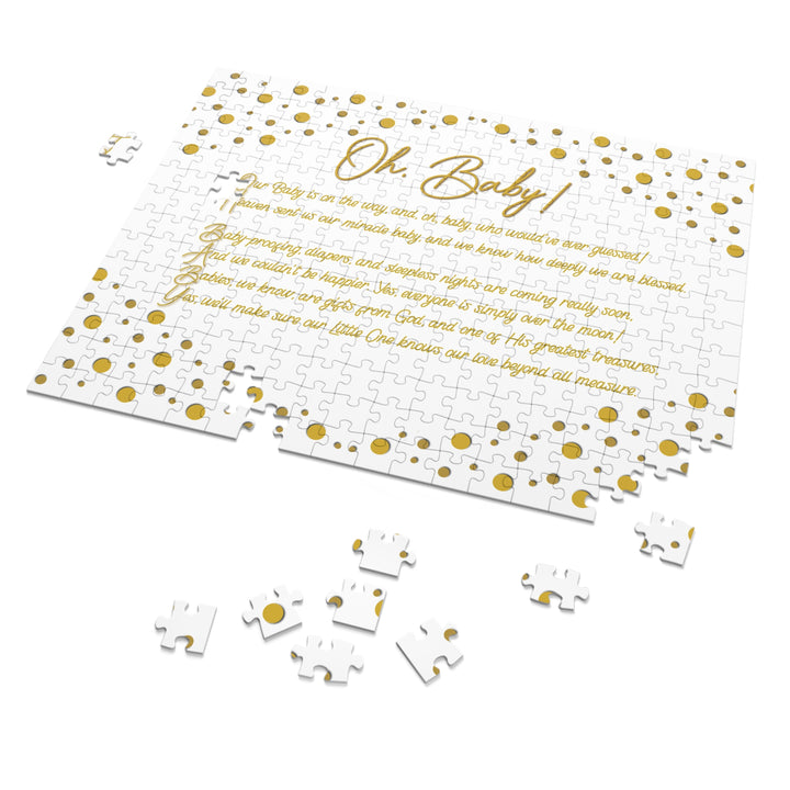 Oh, Baby! Acrostic Poem Jigsaw Puzzle - No Personalization - Tin Box