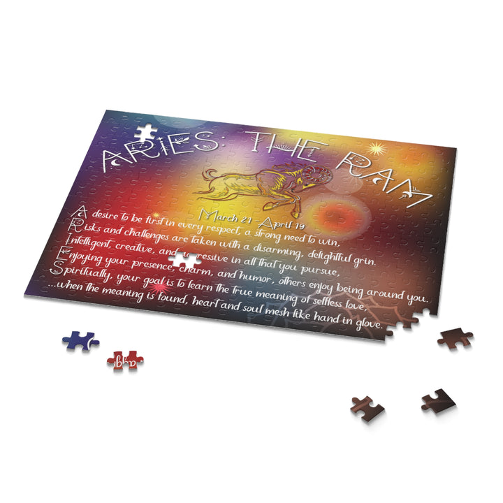 "Aries" Acrostic Acrostic Poem Horoscope Puzzle - Beams