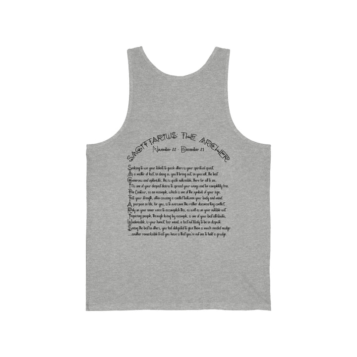 Written in the Stars Unisex Jersey Tank - Sagittarius