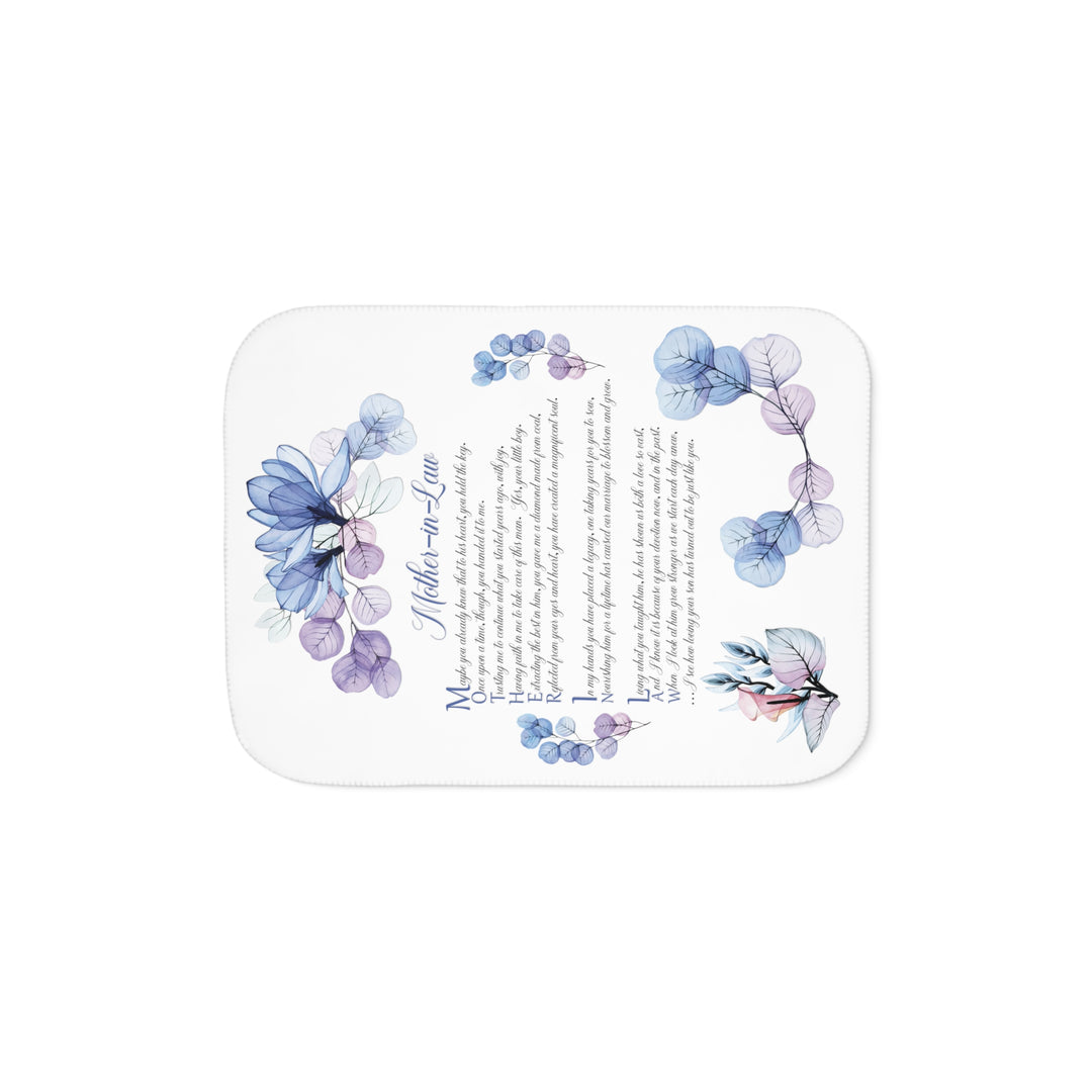 It's Just a Phrase Sherpa Blanket - Mother-in-Law - Lovely Flowers