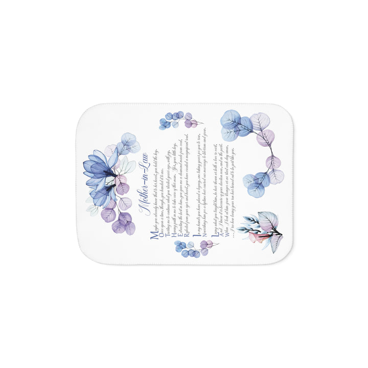 It's Just a Phrase Sherpa Blanket - Mother-in-Law - Lovely Flowers