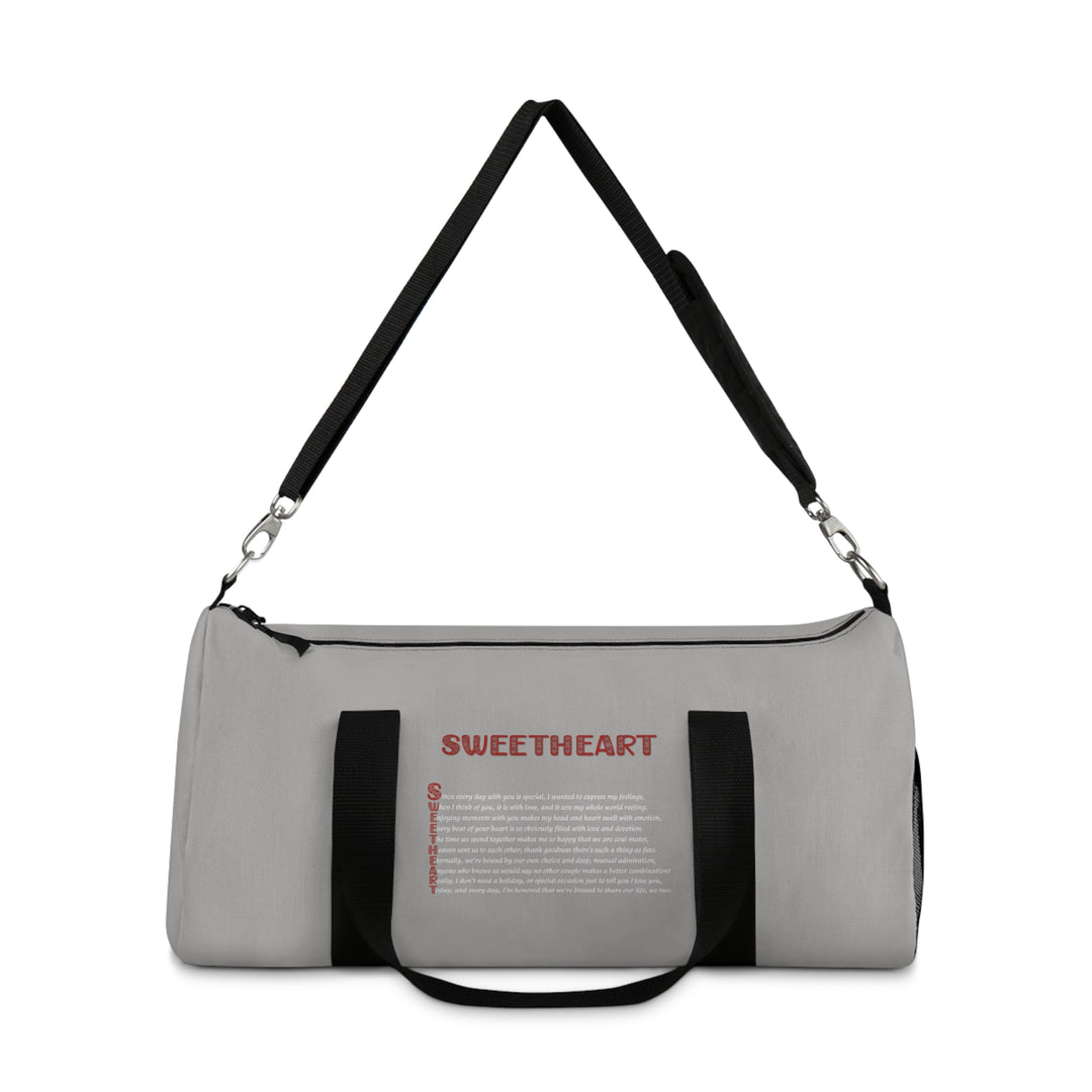 Sweetheart Acrostic Poem Duffel Bag