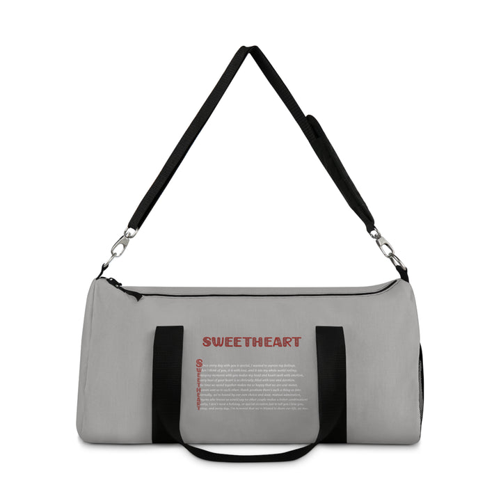Sweetheart Acrostic Poem Duffel Bag