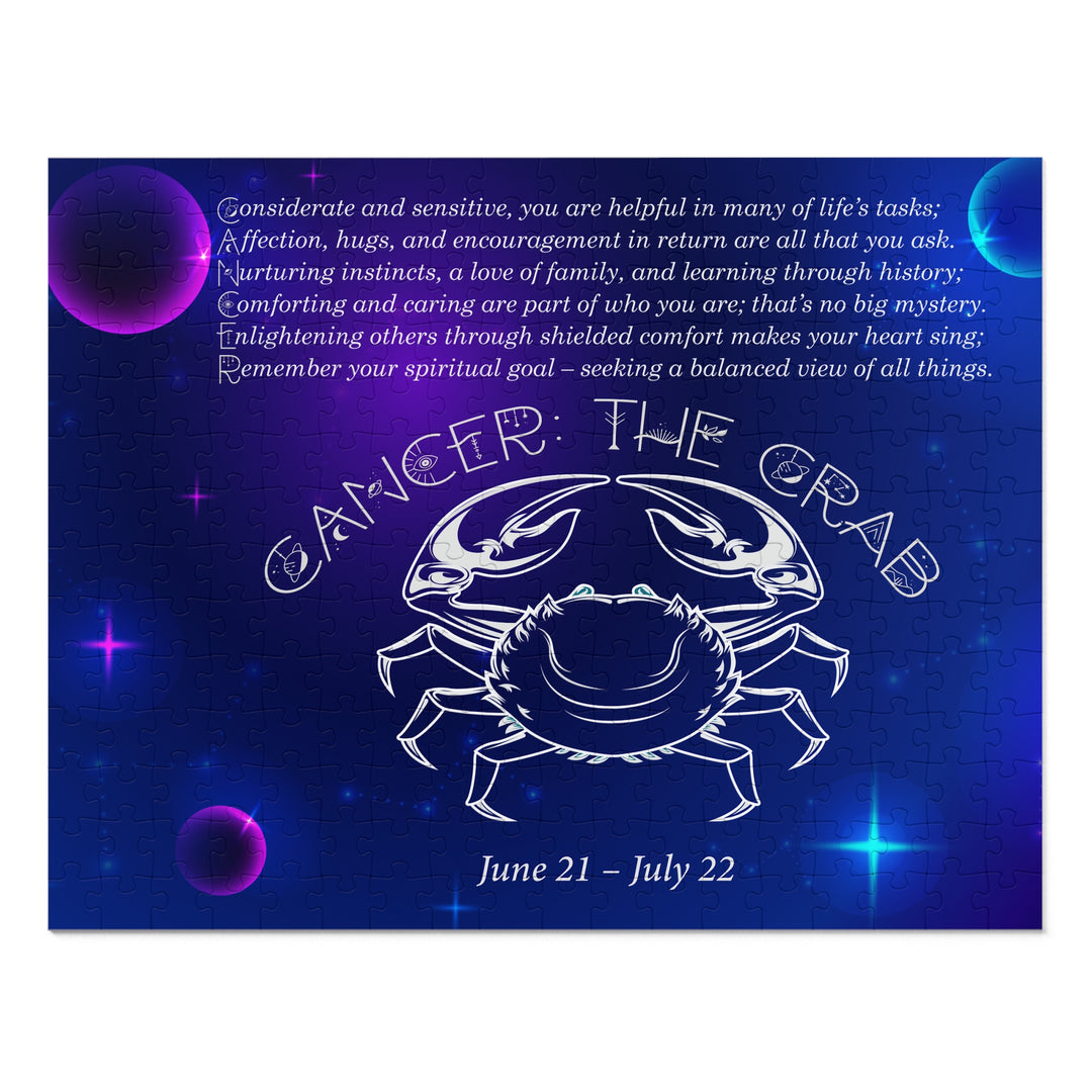 Cancer Acrostic Poem Puzzle - Tin Box