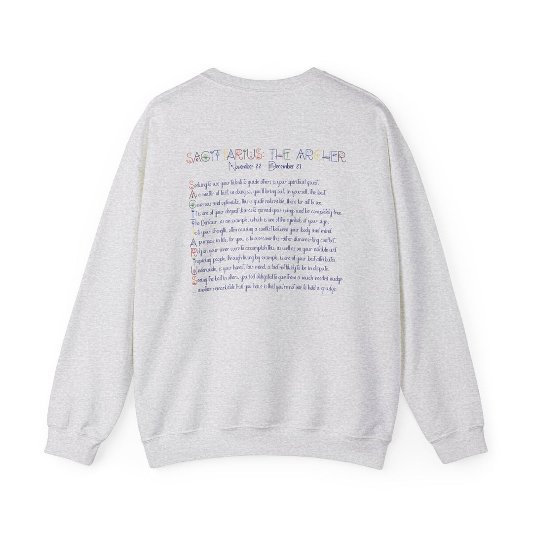 Sagittarius Acrostic Poem Astrology Sweatshirt - Unisex