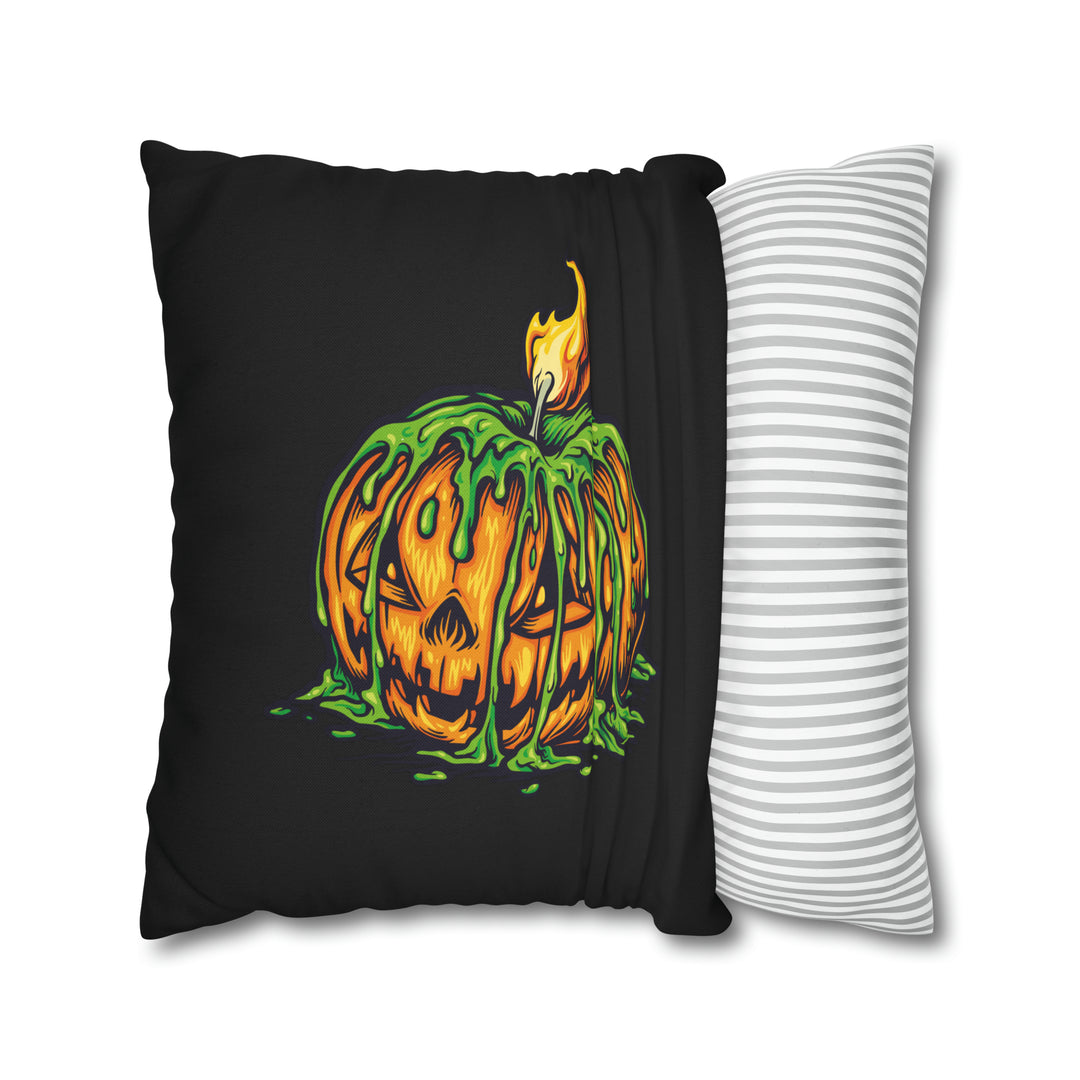 Acrostic Poem on Creepy Pumpkin Pillow