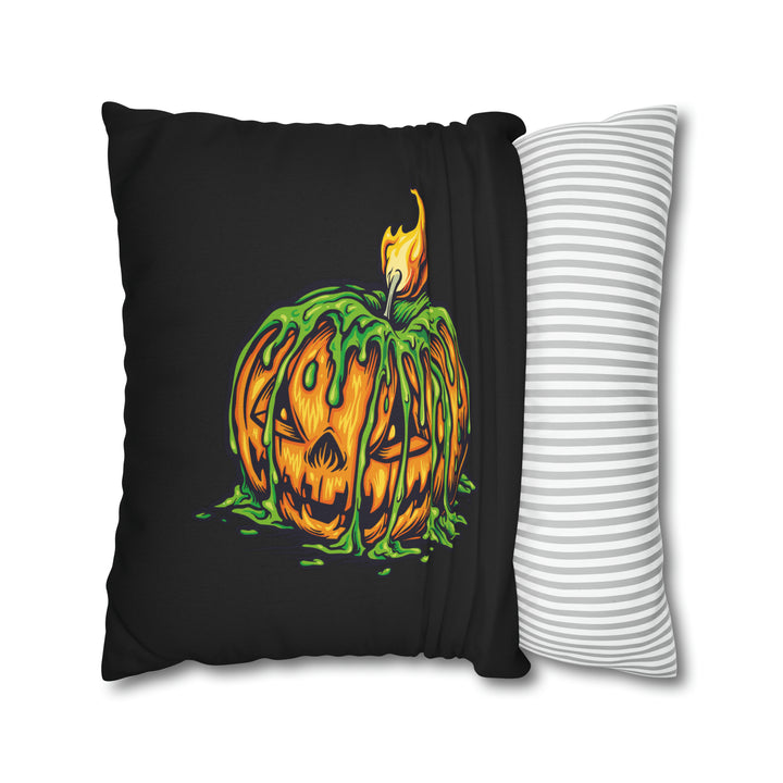 Acrostic Poem on Creepy Pumpkin Pillow
