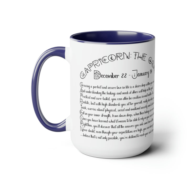 Written in the Stars Two-Tone Coffee Mugs - 15oz - Capricorn