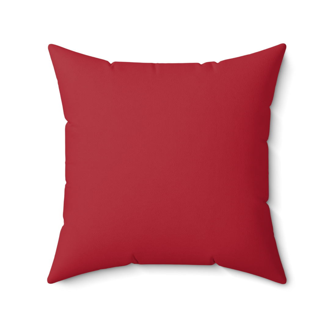 "Lead" Acrostic Poem Pillow from "Learn, Lead, Believe" Collection - Red