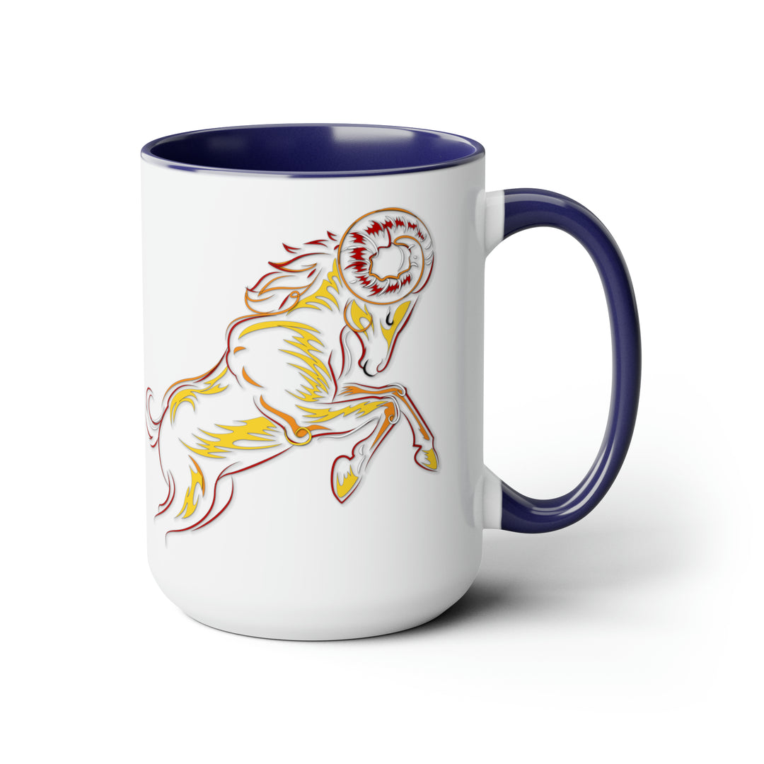 Written in the Stars Two-Tone Coffee Mugs - 15oz - Aries