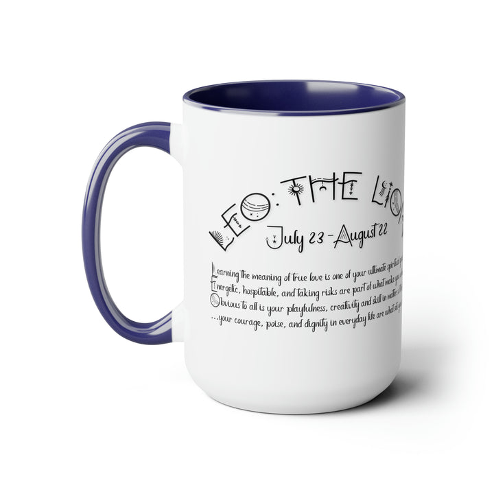 Written in the Stars Two-Tone Coffee Mugs - 15oz - Leo