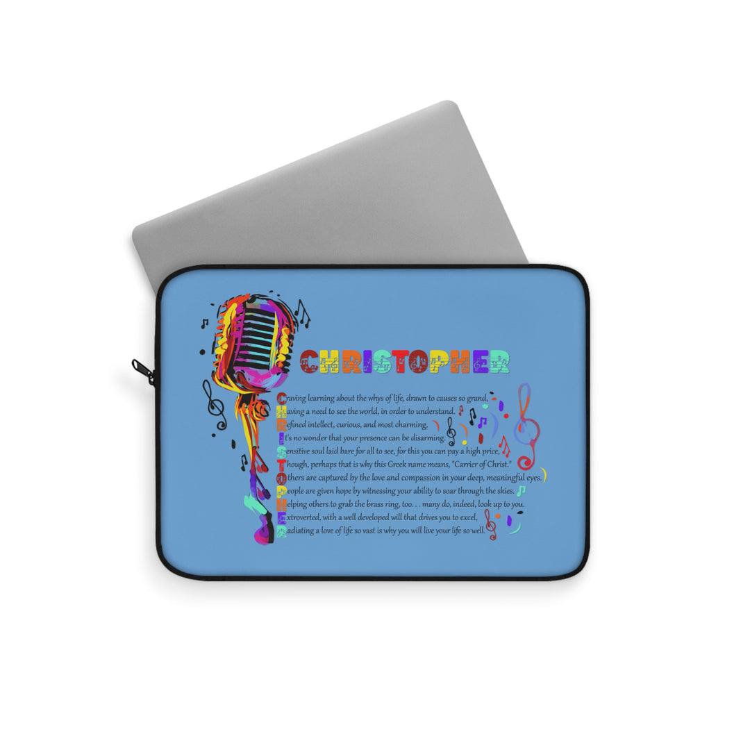 Namesakes  Acrostic Poem Laptop Sleeve